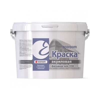Краска акриловая ecoroom фасадная для OSB